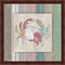 Sea Side BoHo Frame - Crab by LightBoxJournal 13" x 13" Framed Wall Art